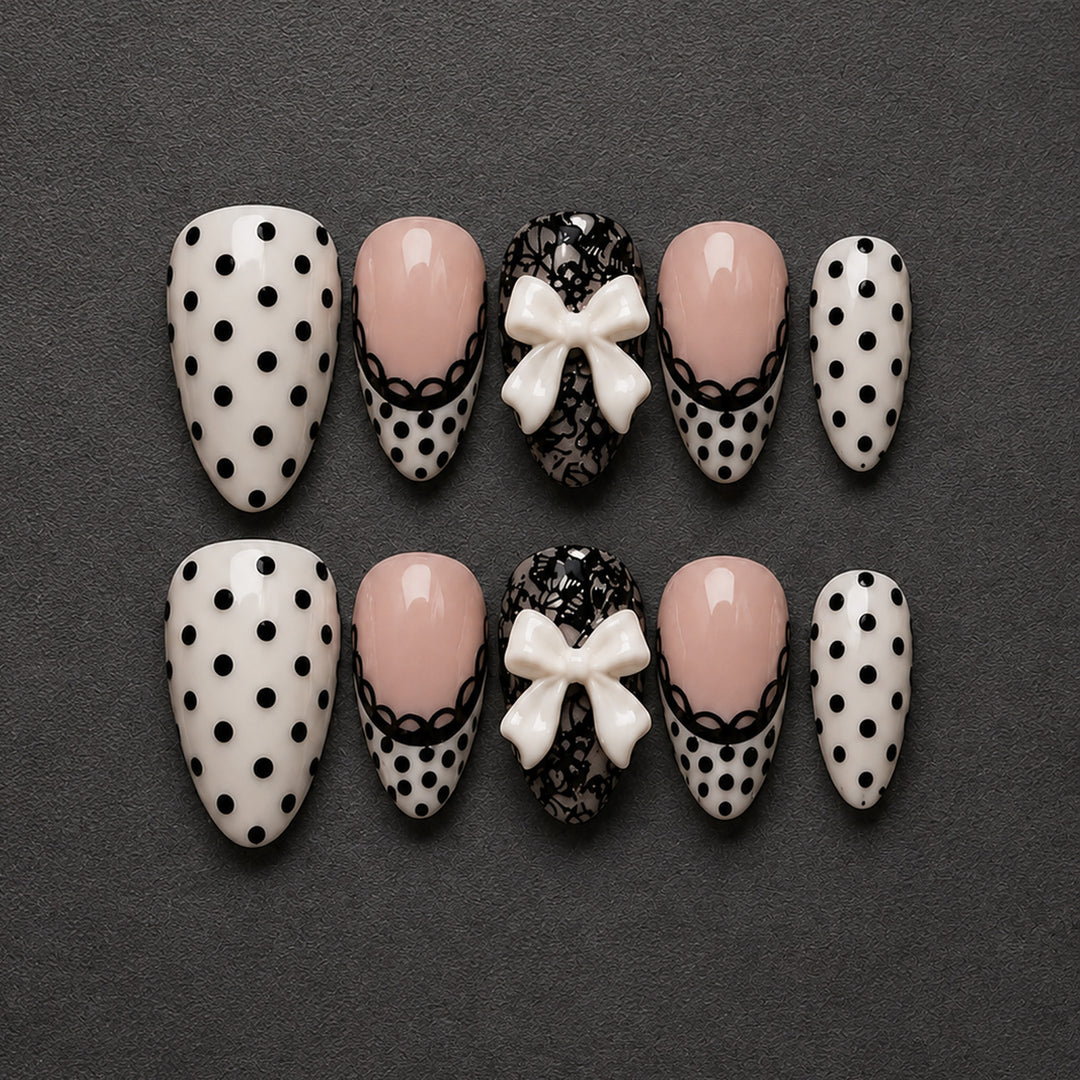 Artificial nail set with elegant tip design Bowlift