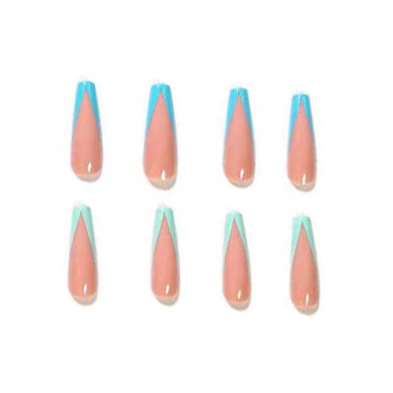 Elegant artificial nails with geometric design Bowlift