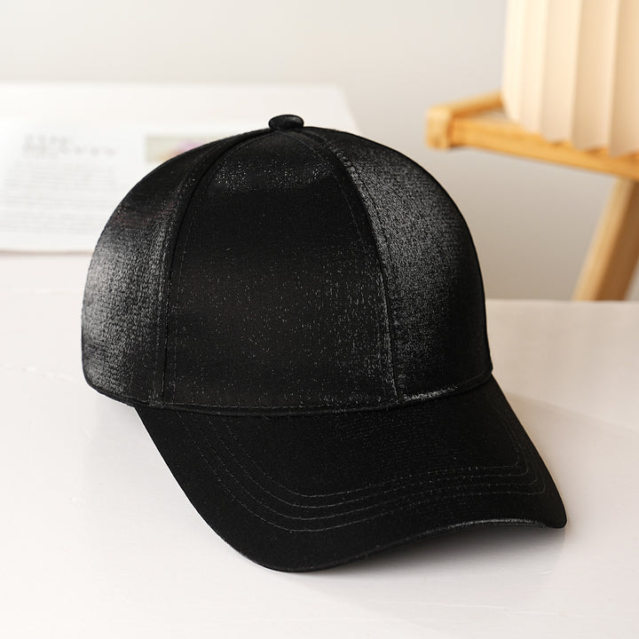 Women's Sporty Satin Baseball Cap Bowlift