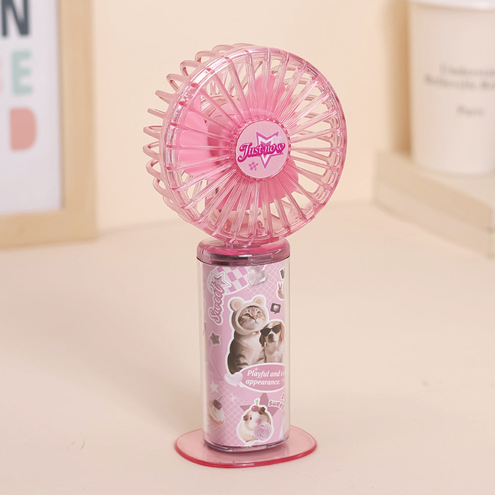 Ladies portable cooling fan with playful animal design Bowlift