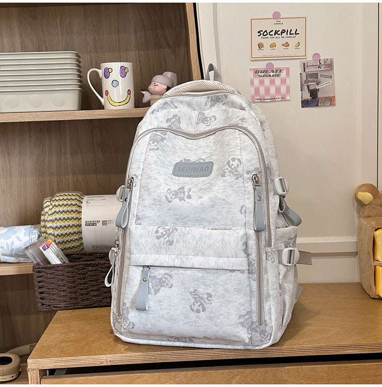 Casual Multi-Compartment School Backpack Bowlift