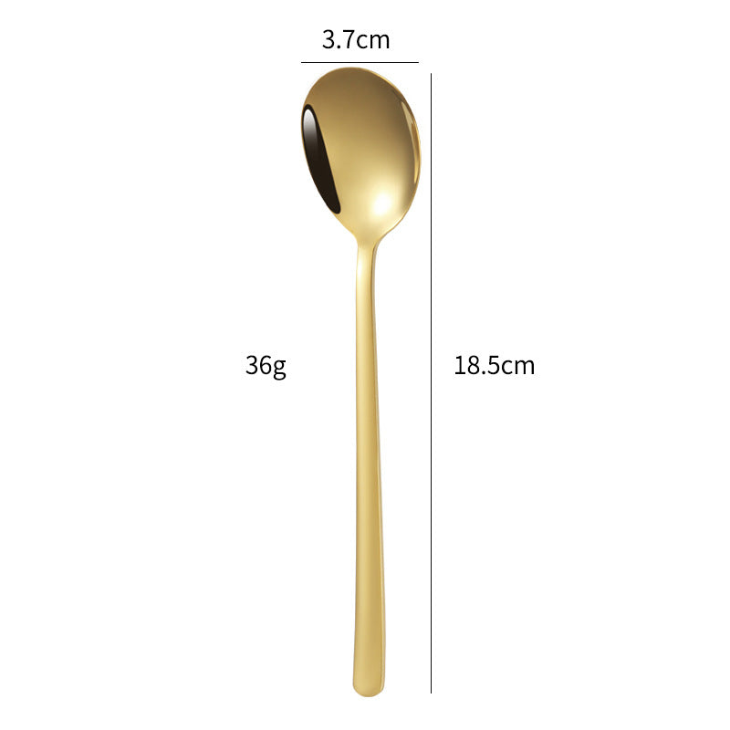 Elegant dessert spoon with luxurious golden surface Bowlift