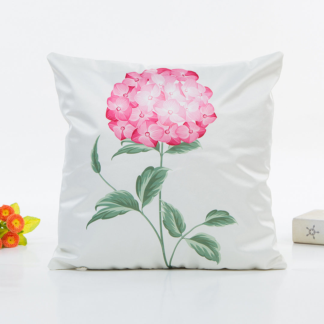 Floral Print Throw Pillow