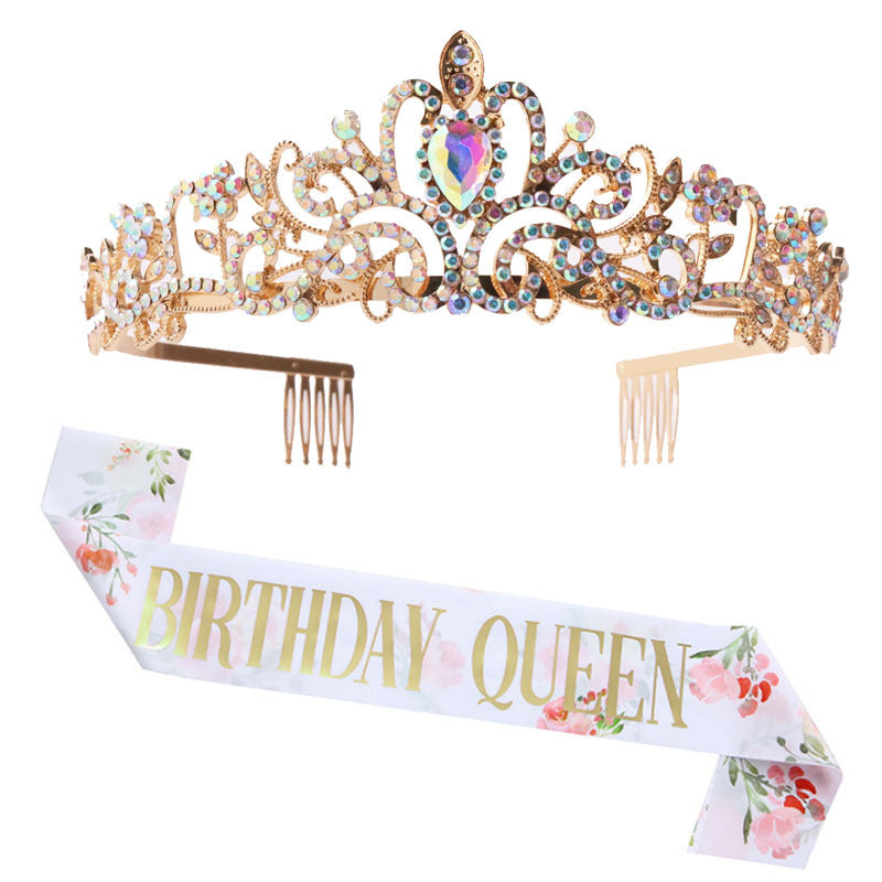 Women's Festive Crown with Elegant Sash Bowlift