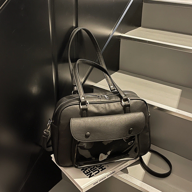 Elegant shoulder bag with multifunctional compartments Bowlift