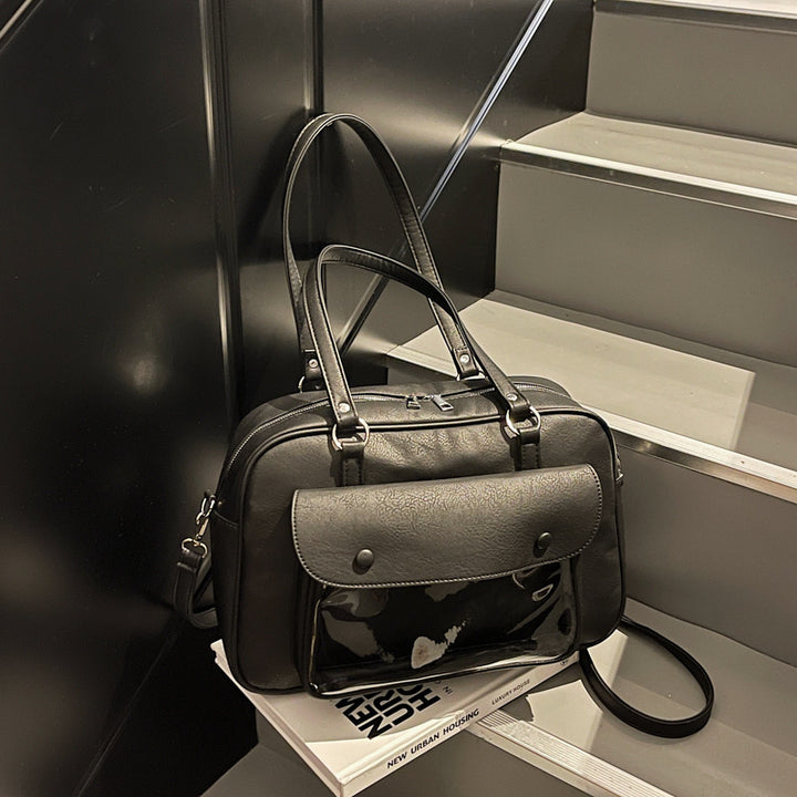 Elegant shoulder bag with multifunctional compartments Bowlift