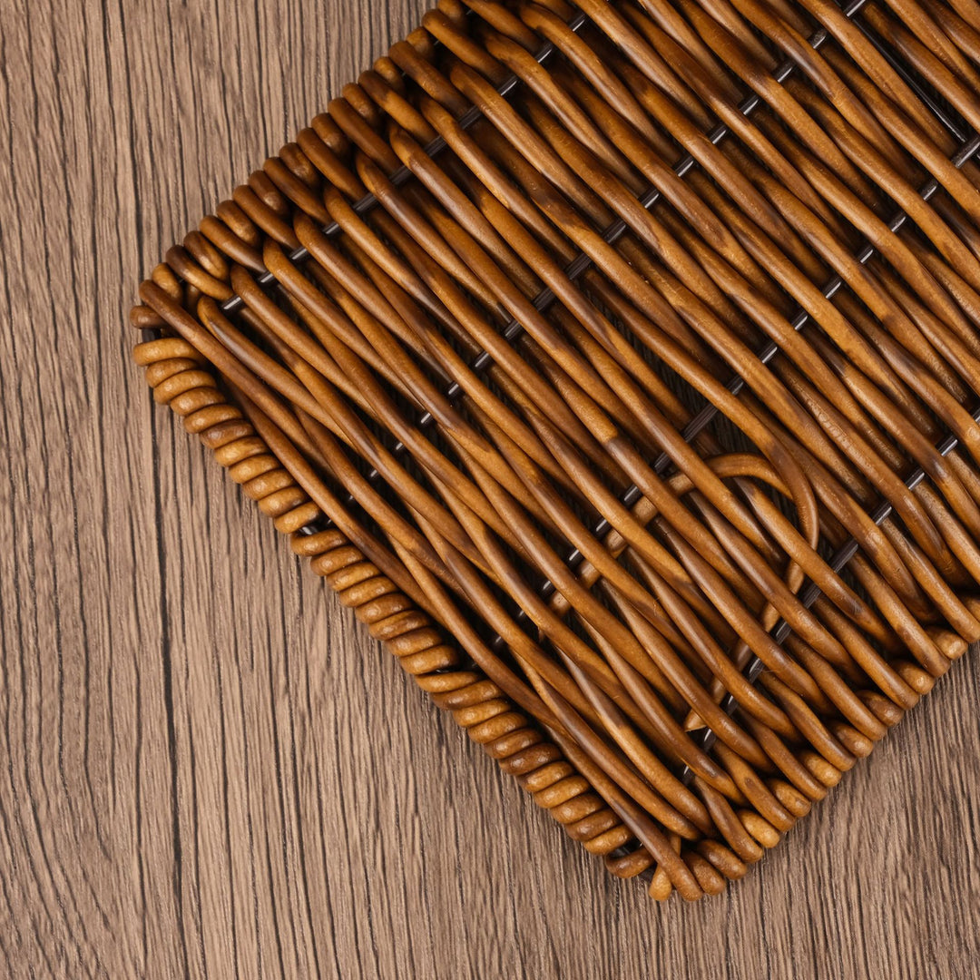 Rectangular Woven Storage Basket Bowlift