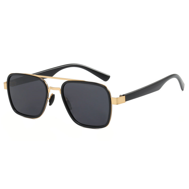 Ladies' fashionable sunglasses with square frame and innovative lenses Bowlift