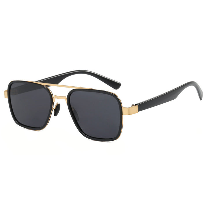 Ladies' fashionable sunglasses with square frame and innovative lenses Bowlift
