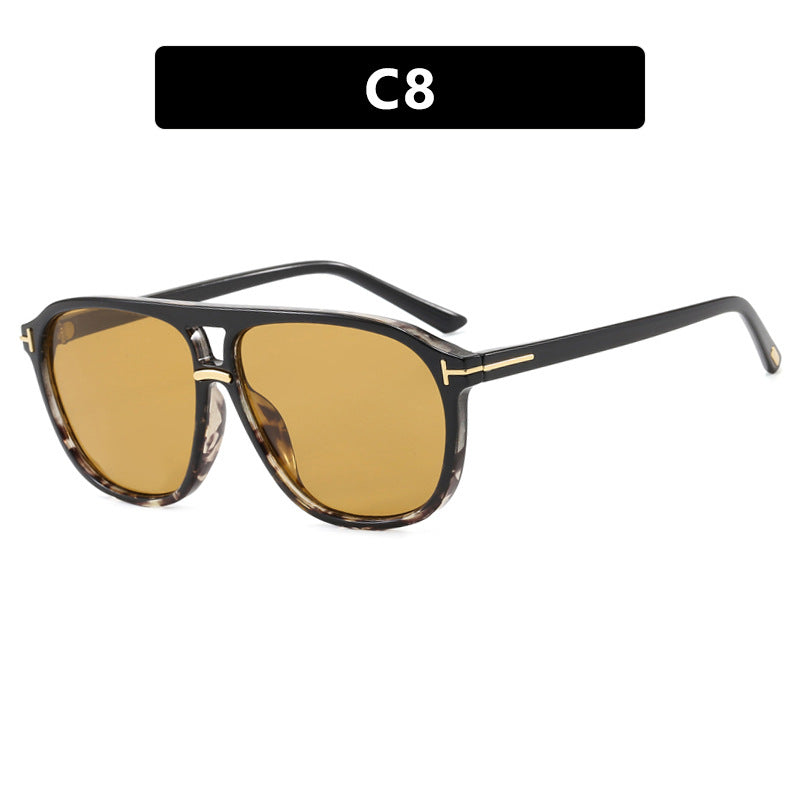 Women's square sunglasses with luxurious tortoiseshell pattern and polarized lenses Bowlift