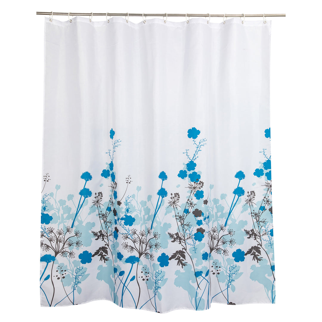 Mosaic-Patterned Shower Curtain Bowlift