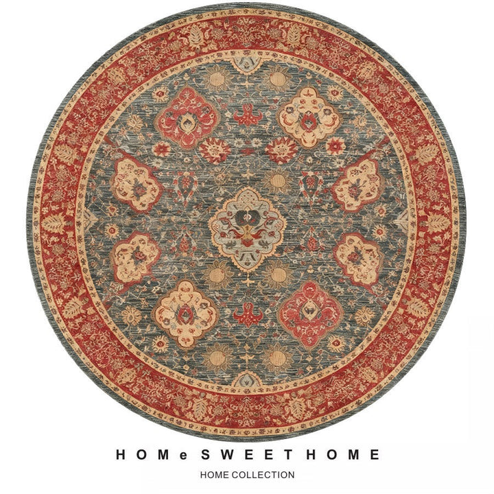 Vintage-Inspired Round Rug