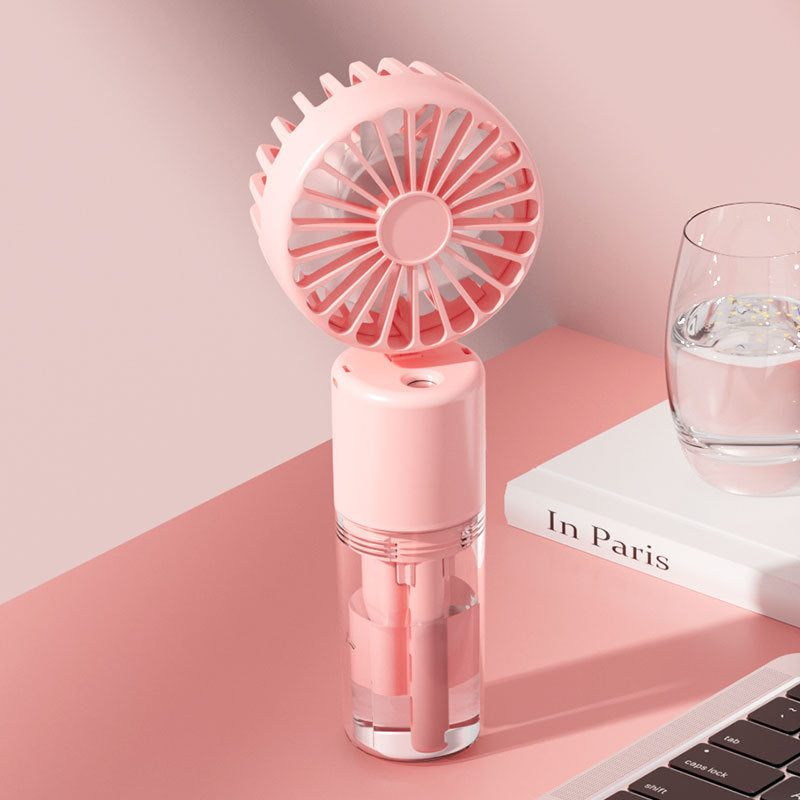 Ladies portable mini fan with water spray Bowlift