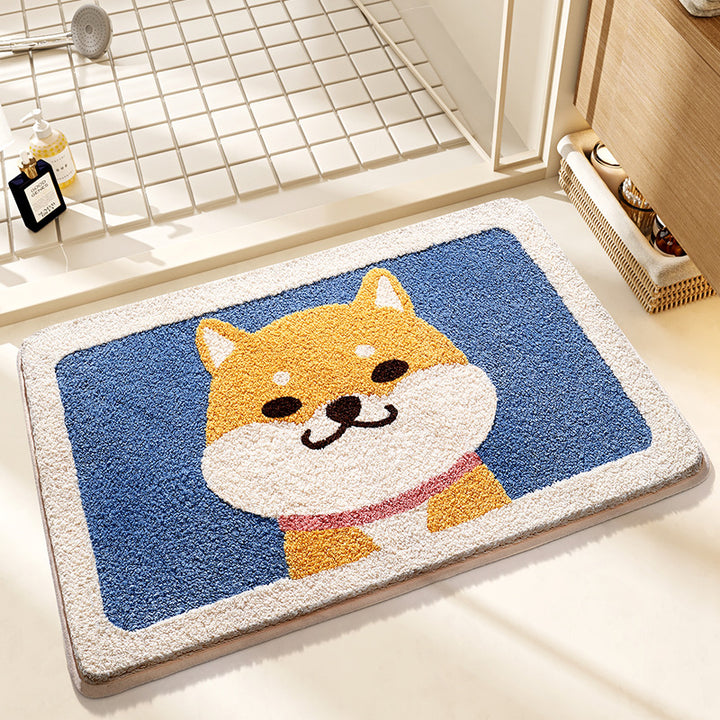 Plush Bunny-Themed Bath Mat Bowlift
