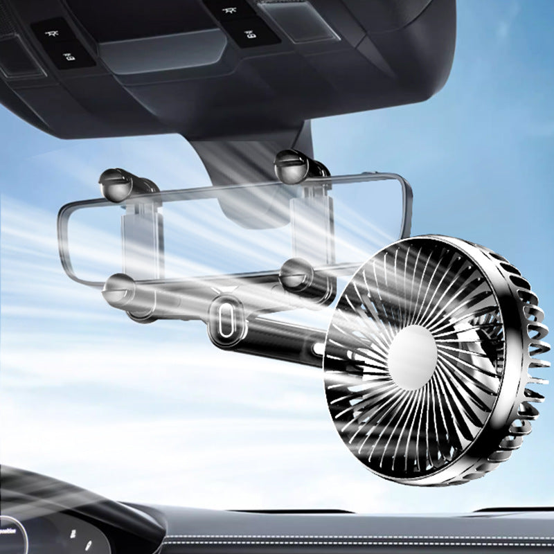 Unisex Adjustable Clip-On Car Fan Bowlift