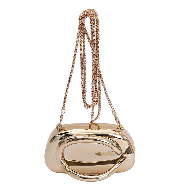 Chic Metallic Evening Clutch Bowlift
