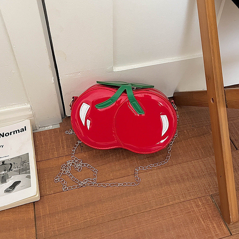 WoQuirky Statement Cherry Shaped Crossbody Bag Bowlift