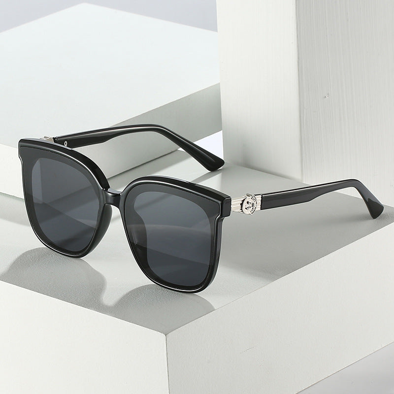 Oversized Square Frame Sunglasses with UV Protection Bowlift