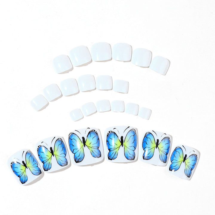 Decorative Butterfly Press-On Nail Set Bowlift