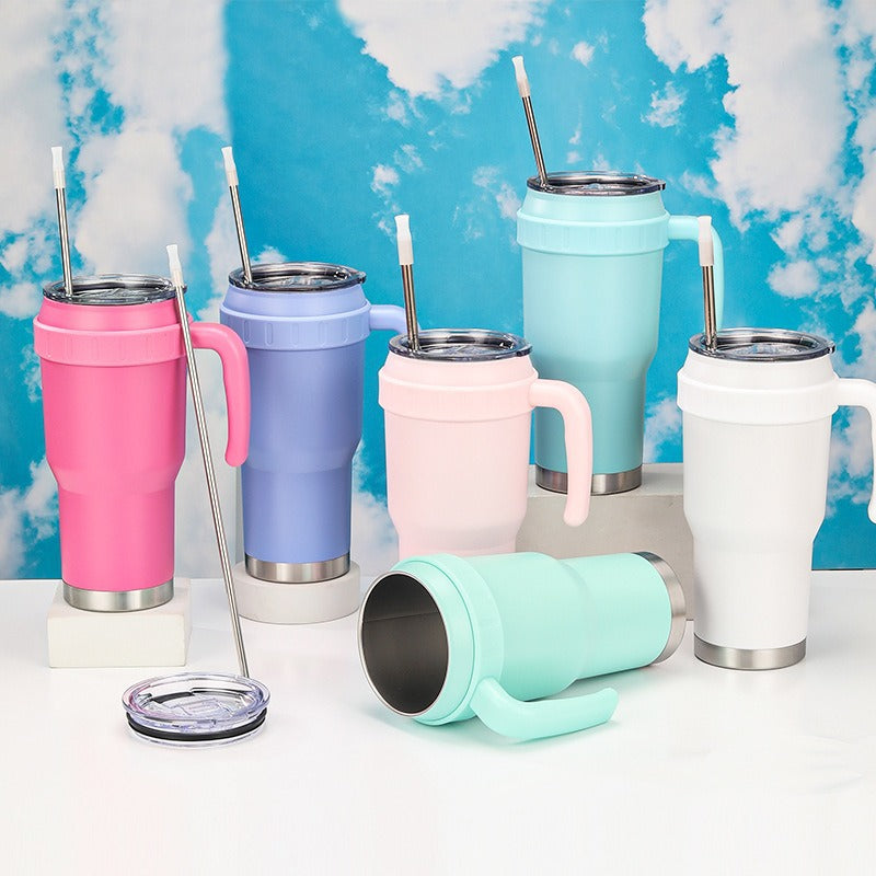 Women's Insulated Coffee Mug with Ergonomic Handle Bowlift