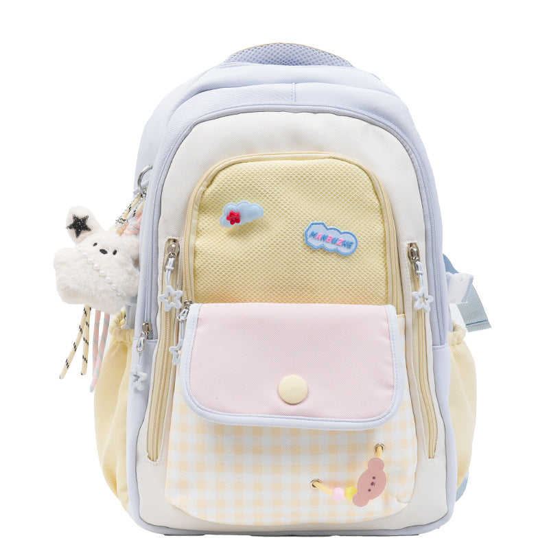Casual Multi-Compartment School Backpack Bowlift