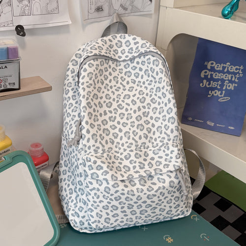 Playful Leopard Print Backpack