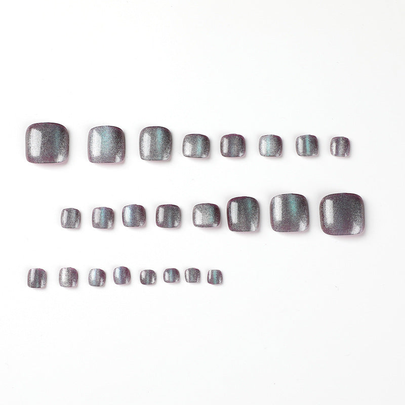 Shiny toenail art Bowlift