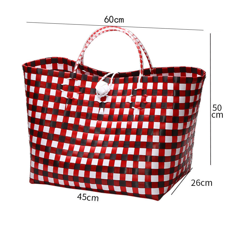 Large Capacity Woven Shopping Tote Bowlift