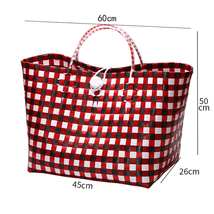 Large Capacity Woven Shopping Tote Bowlift