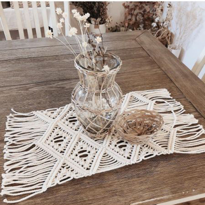 Bohemian Woven Macrame Table Runner Bowlift