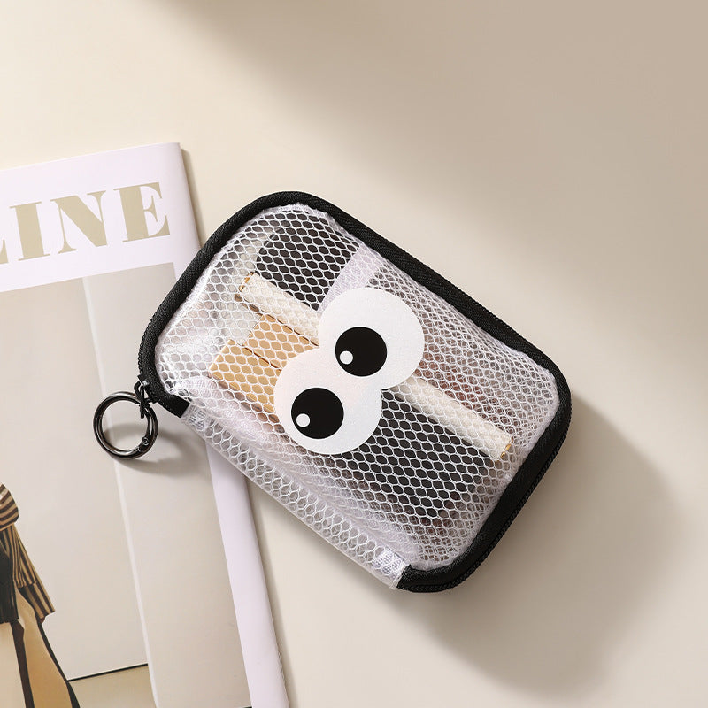 Cute Animal-Themed Mesh Pencil Case Bowlift