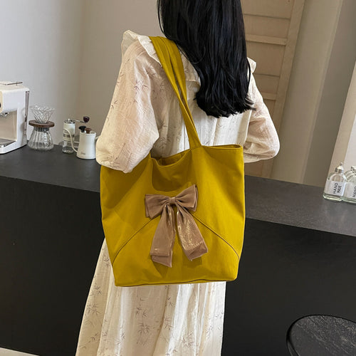 Elegant Bow Detail Tote Bag Bowlift