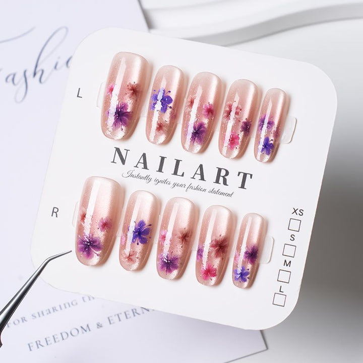 Stylish Leopard Print Press-On Nail Set Bowlift