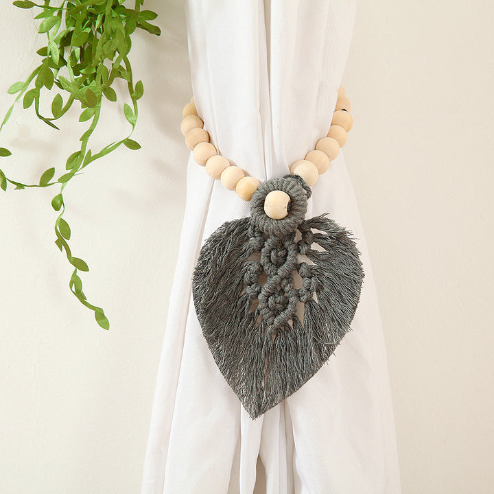 Macrame Curtain Tieback Holder Bowlift