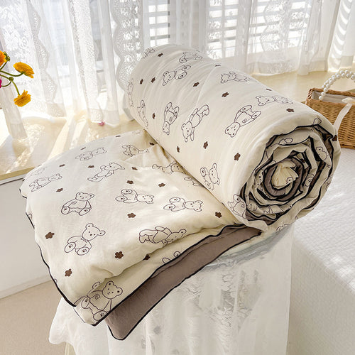 Floral Embroidered Comforter Bowlift