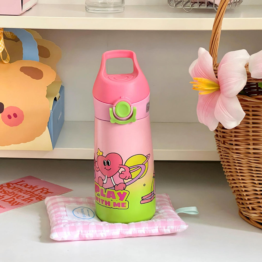 Women Kids Water Bottle with Child-Friendly Design Bowlift