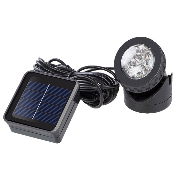 Adjustable Solar LED Landscape Spotlight With External Photovoltaic Panel And Extended Low-Voltage Cable Bowlift