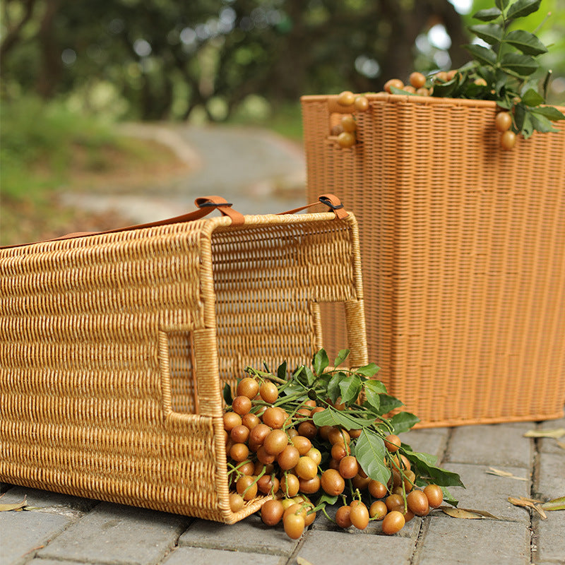 Handcrafted Woven Laundry Hamper Bowlift