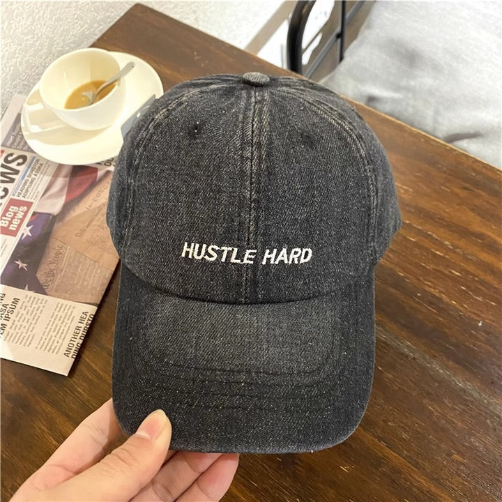Women's Casual Distressed Denim Cap Bowlift