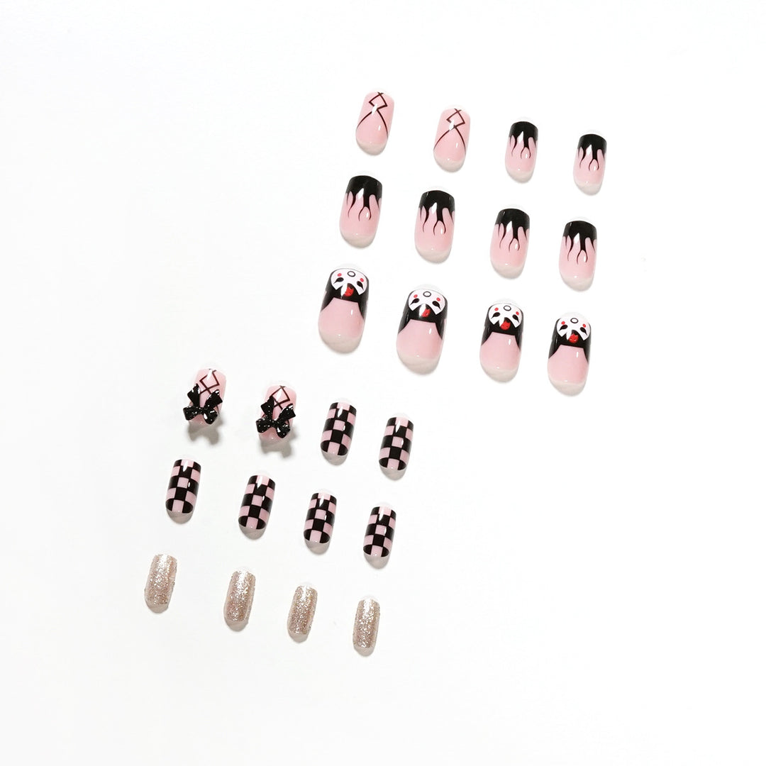 Artistic Nail Extensions with Whimsical Design Bowlift