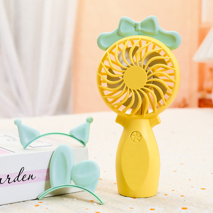 Ladies Portable Hand Fan with Creative Design and Elegant Accessories Bowlift
