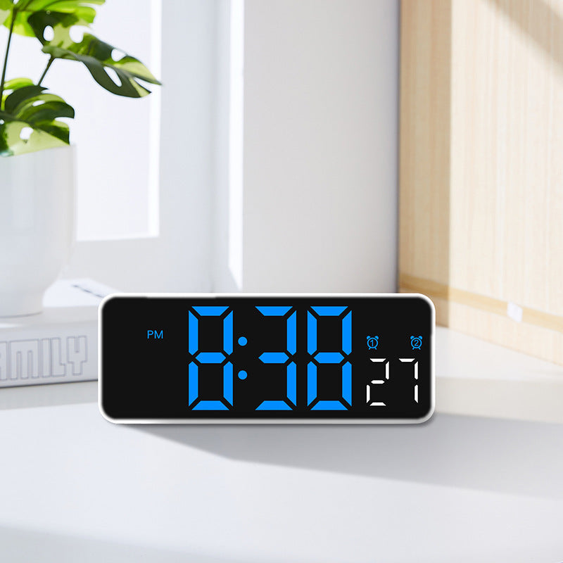 Digital Alarm Clock with Large LED Display and Dual Alarm Function Bowlift