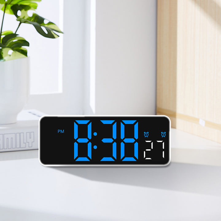 Digital Alarm Clock with Large LED Display and Dual Alarm Function Bowlift