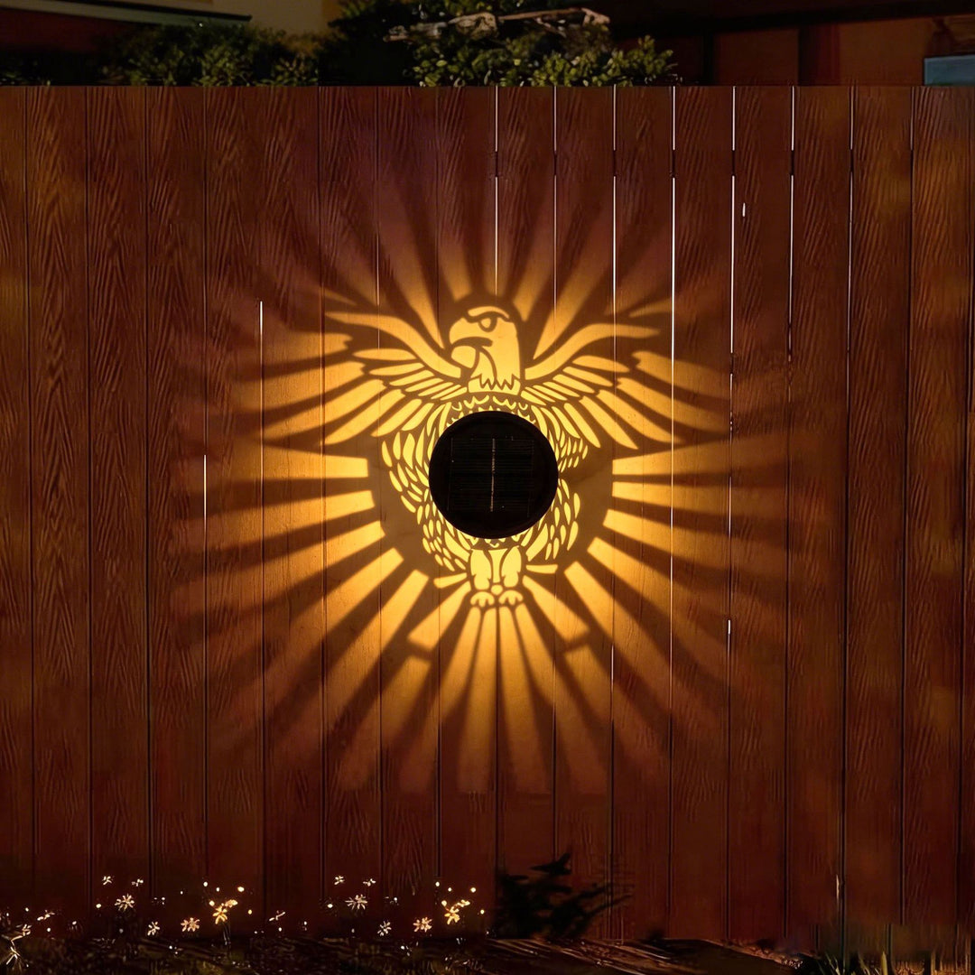 Solar Projection Lantern With Intricate Mandala Cutout And Warm LED Spotlight Bowlift