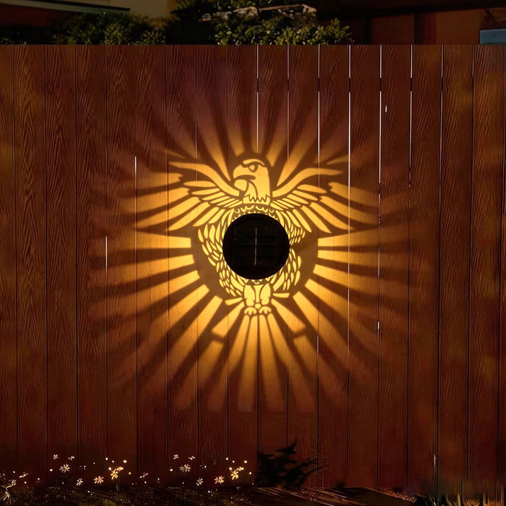 Solar Projection Lantern With Intricate Mandala Cutout And Warm LED Spotlight Bowlift