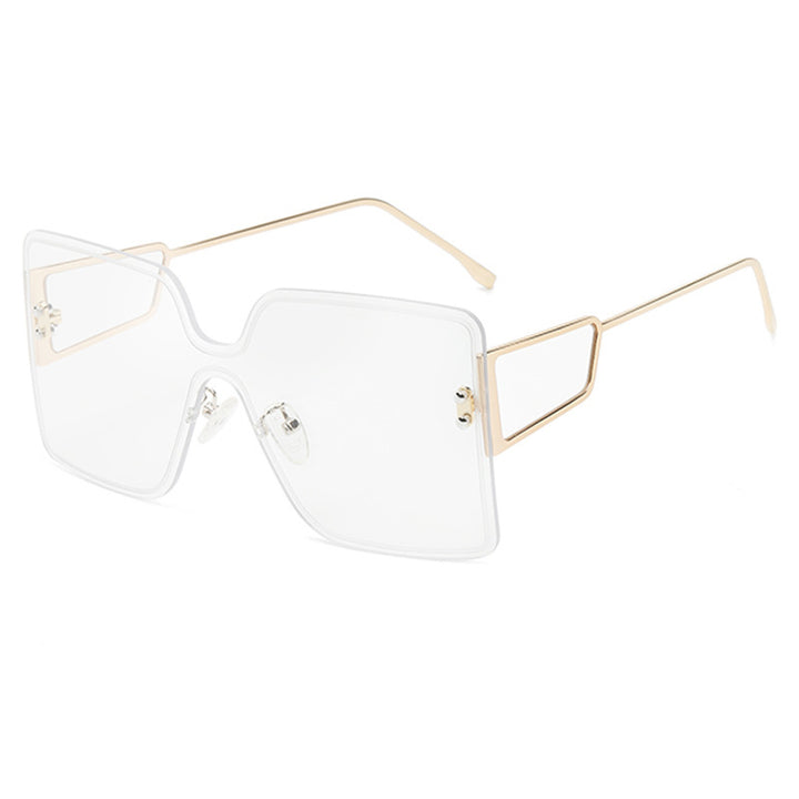 Women oversized Geometric Sunglasses Bowlift