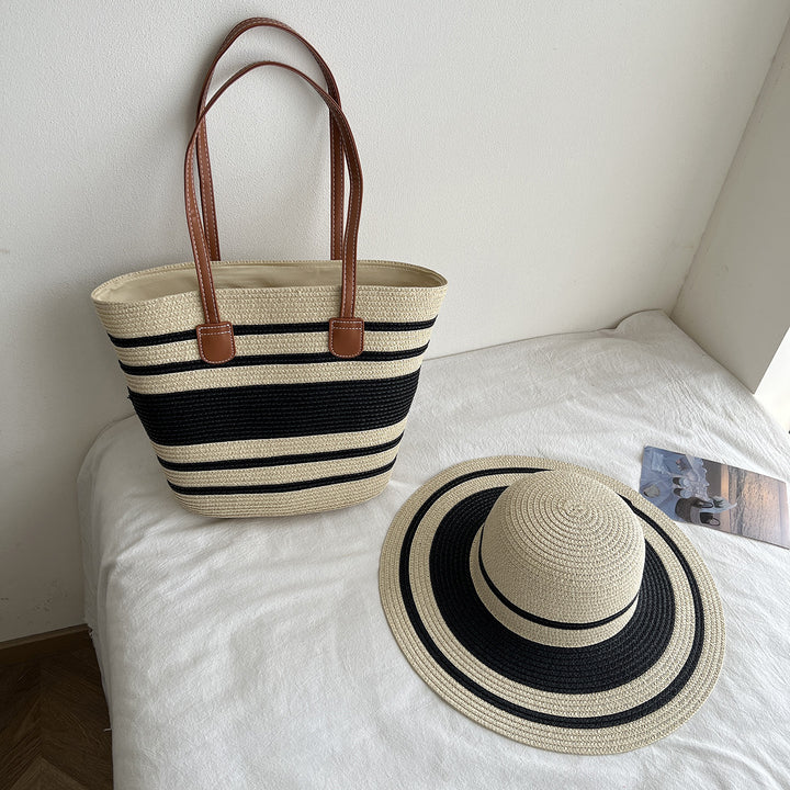 Fashionable Tote Bag Made of Braided Material Bowlift