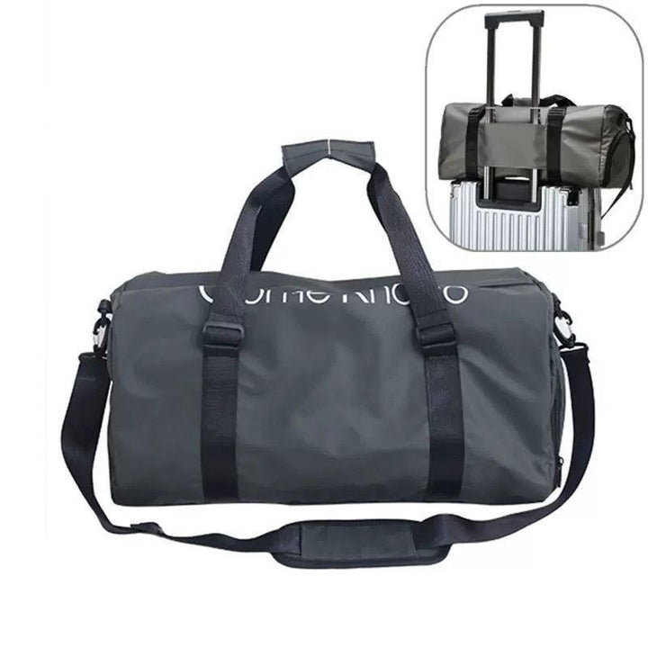 Travel bag with integrated trolley attachment system Bowlift