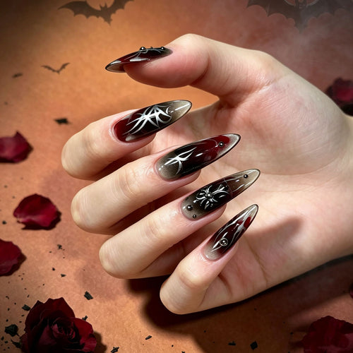Artistic Gothic Press-On Nail Tips Bowlift