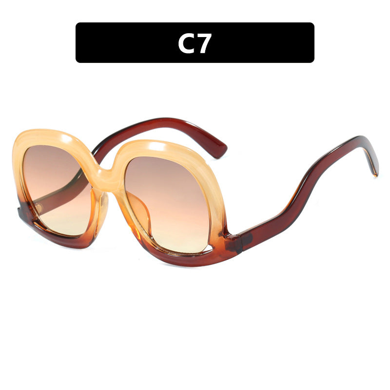 Women's oversized sunglasses with fashionable design Bowlift